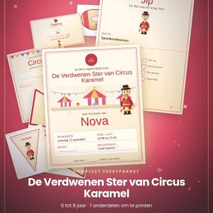 Circusfeest compleet pakket, 6 tot 8 jaar