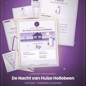 Halloweenfeest compleet pakket, 7 tot 12 jaar