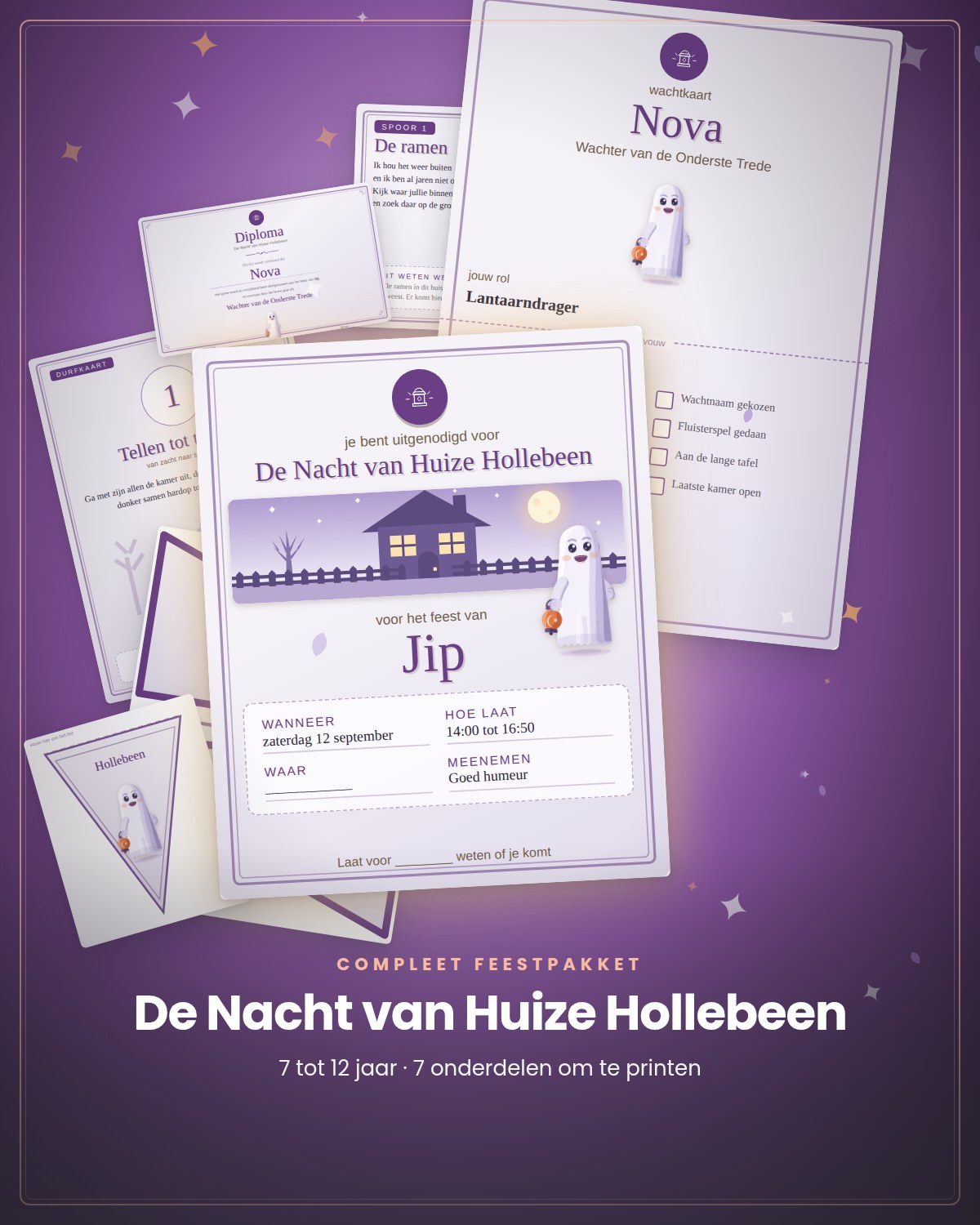 Halloweenfeest compleet pakket, 7 tot 12 jaar