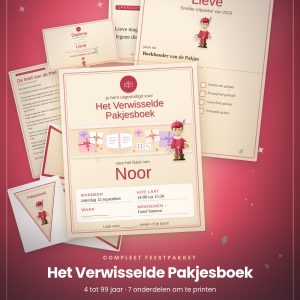Pakjesavondspel Het Verwisselde Pakjesboek, voor het hele gezin