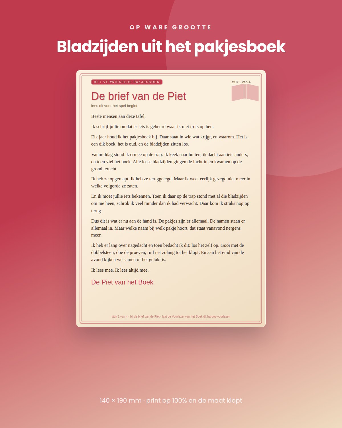 Pakjesavondspel Het Verwisselde Pakjesboek, voor het hele gezin - Afbeelding 5